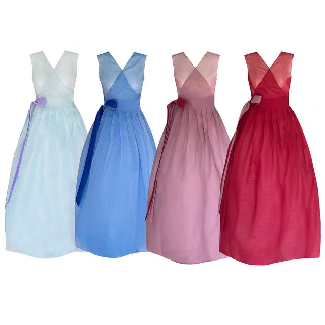 노방시스루 쪼끼 철릭원피스 4colors