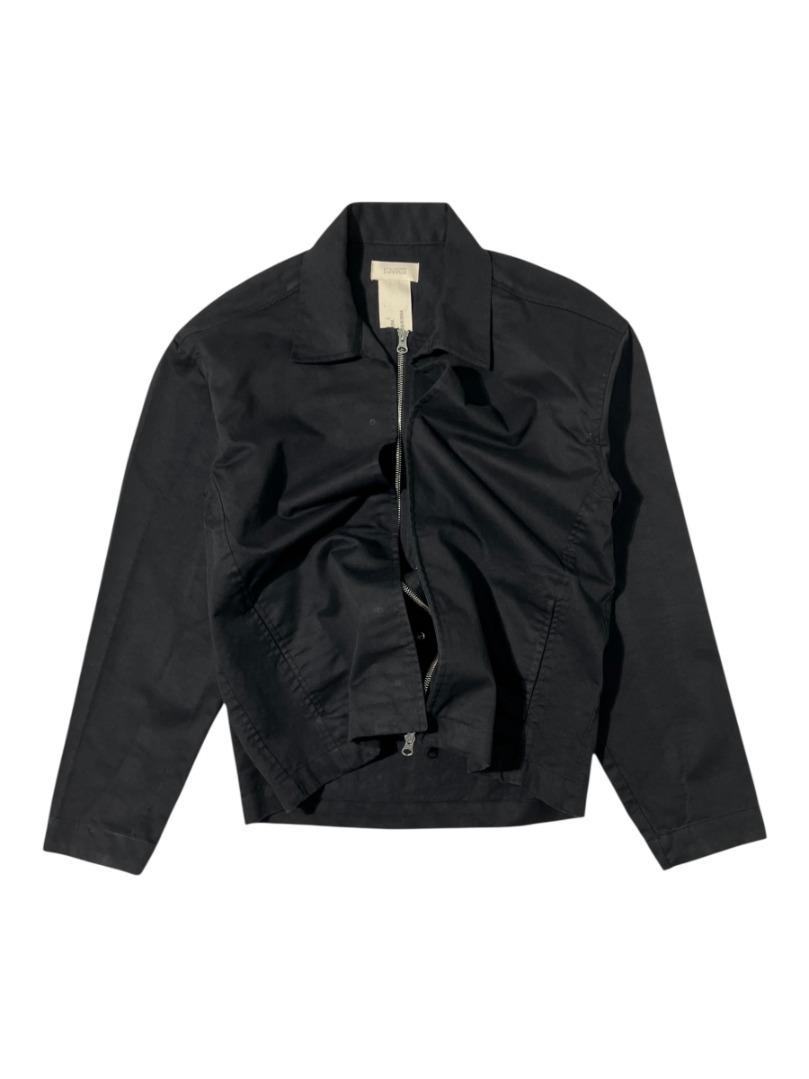 DETACHABLE ZIP JACKET BLACK