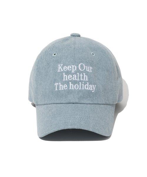 홀리데이 시그니처 볼 캡 [블루 그레이]