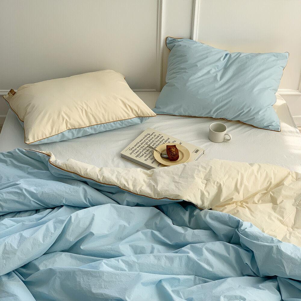 플린 무봉제 체온조절 얇은 차렵이불