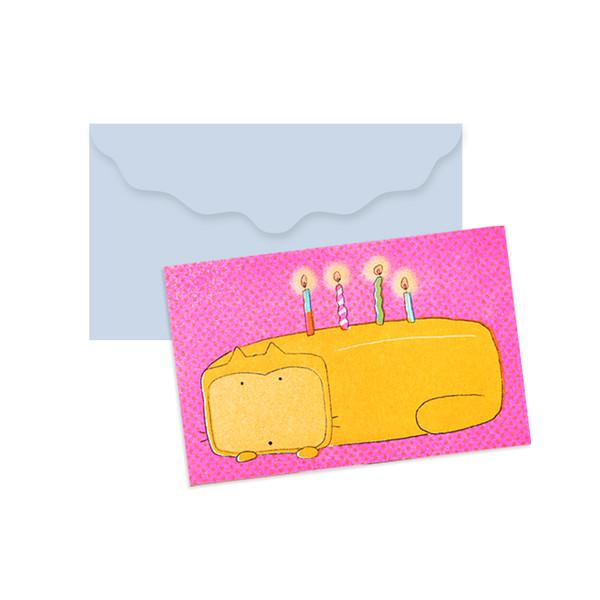 Orange pound cake ! card set (riso print)