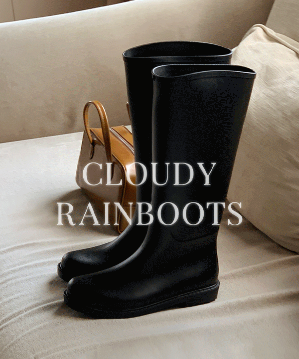 [장마룩/레인부츠] [모델소장] cloudy rainboots - 3color