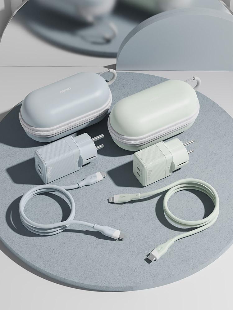 USB PD 45W 초고속 충전기 C타입 케이블 세트 스타터팩