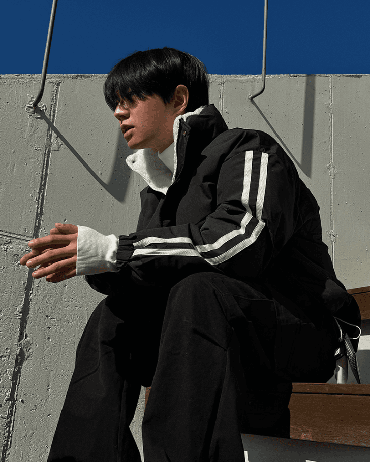 [11/20 입고] 노셀코지 양털 푸퍼 트랙 하프패딩 3color