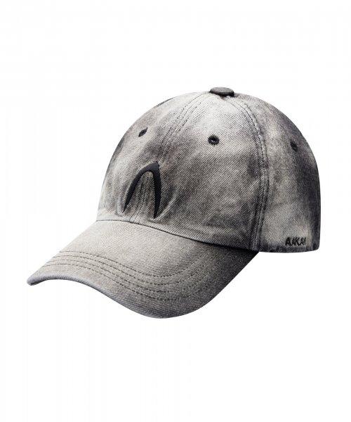 Washed Denim Ball Cap (Black)