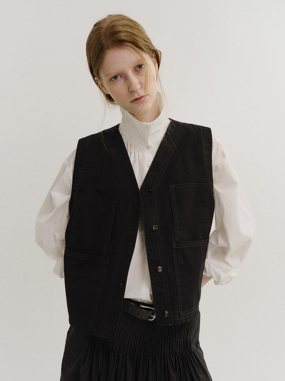 French work vest (Black)