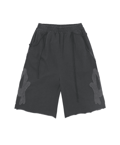 Rough Cut Half Pants / Charcoal