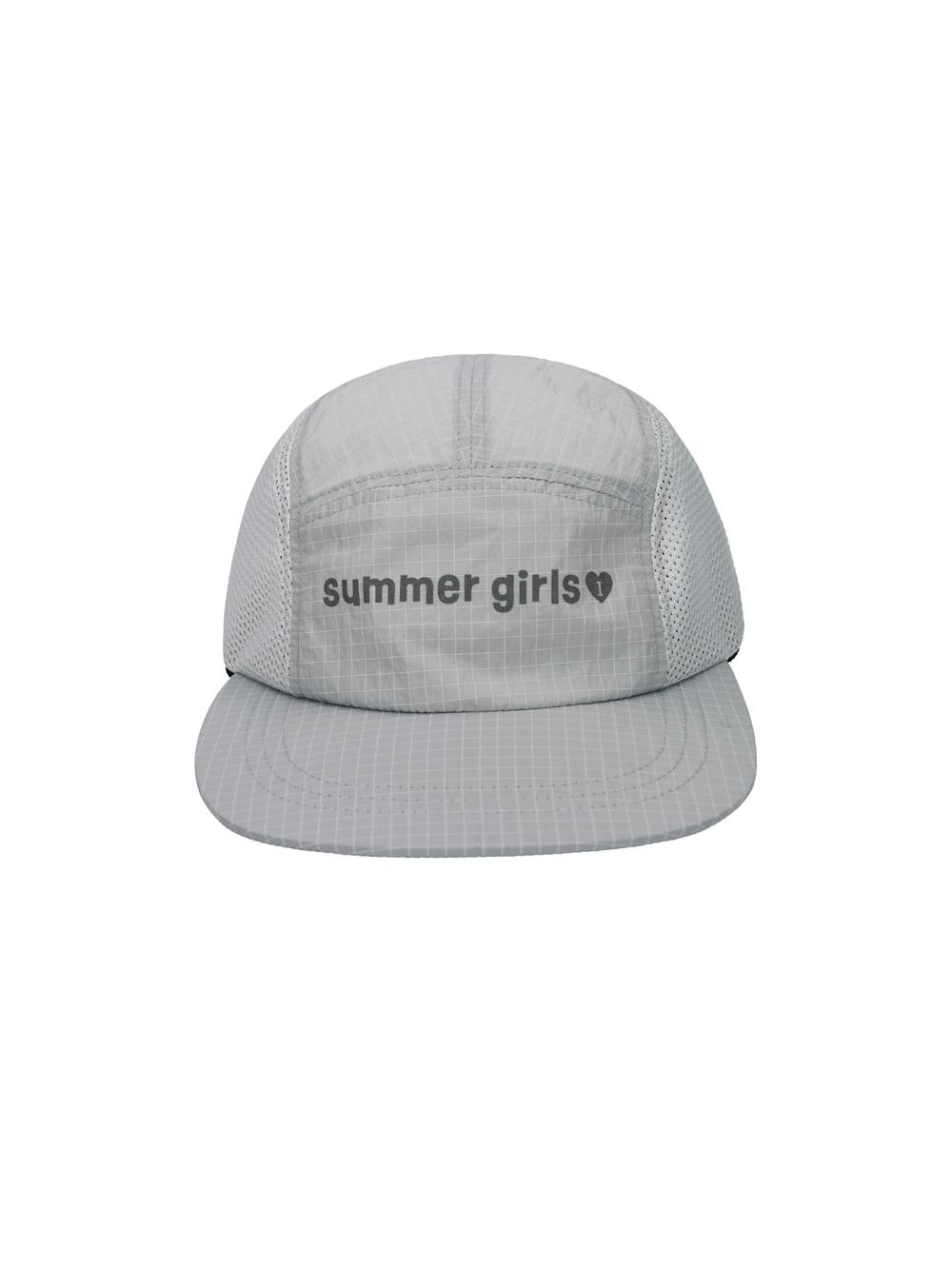 Summer girls nylon camp cap - Gray (썸머 걸즈 나일론 캠프캡 그레이)