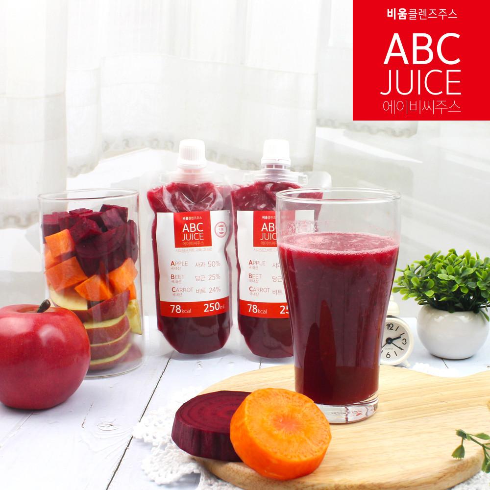 비움 클렌즈주스 ABC주스 250mlX10팩 [원산지:국산]