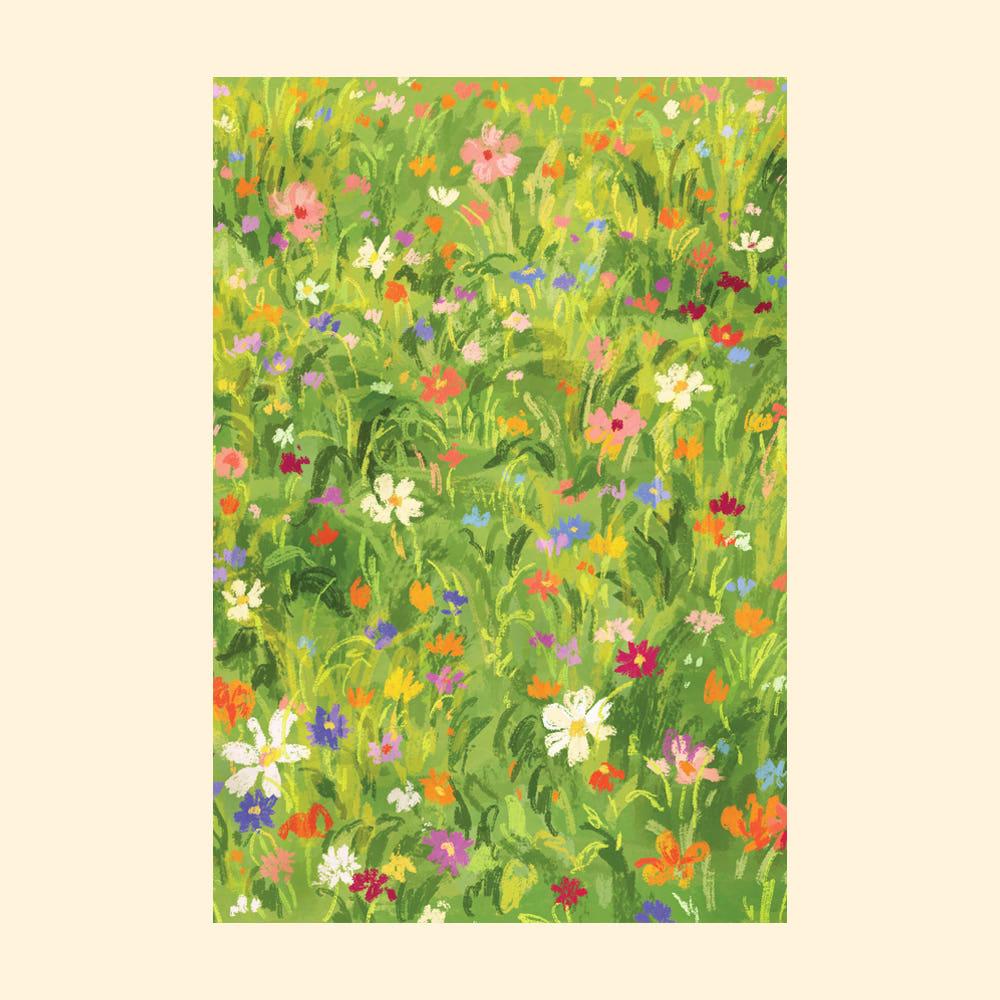 엽서 - 꽃밭