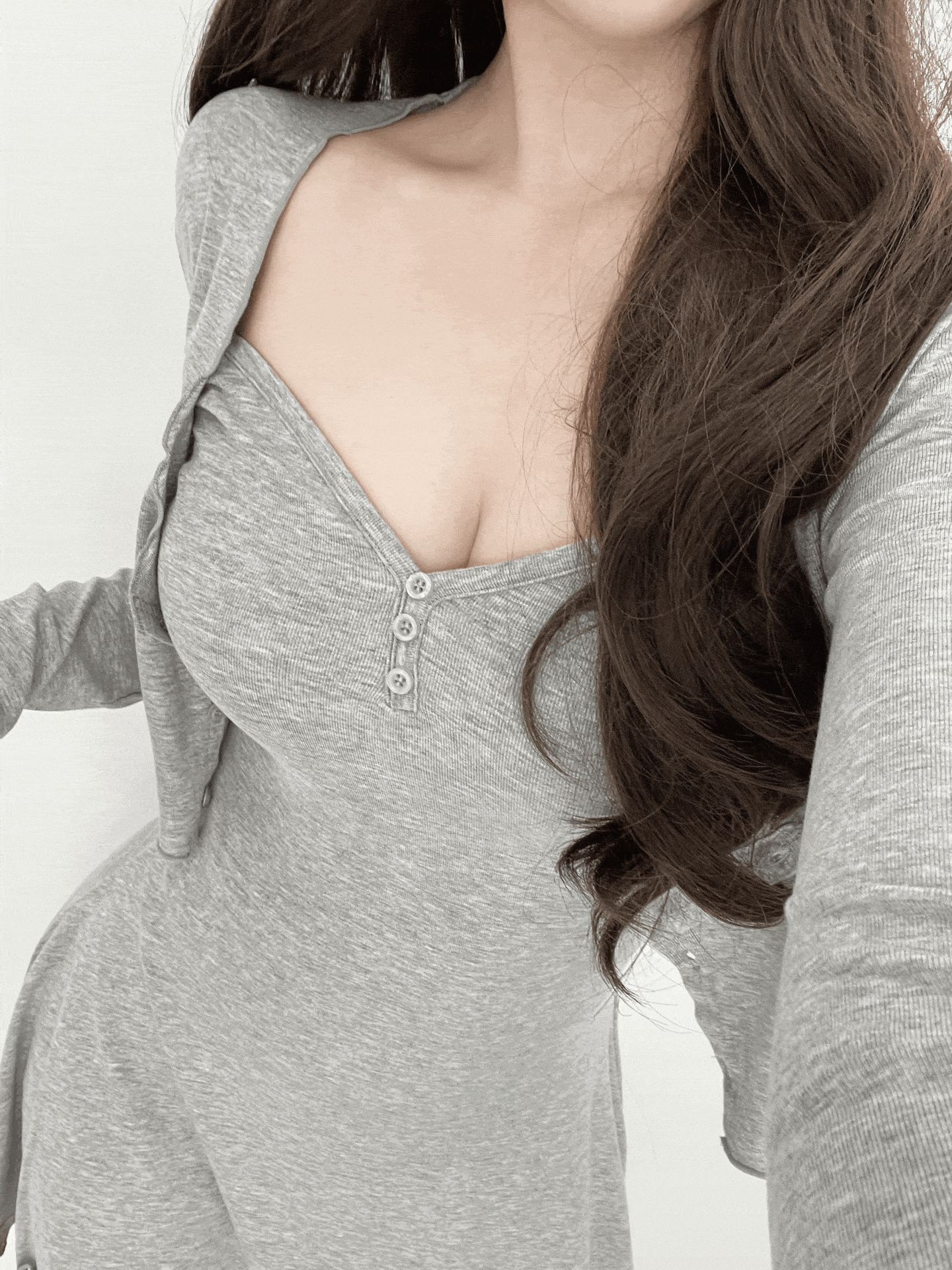 하이키티 [💖다음날 바로 배송💖] 찰랑 쫀쫀 A라인 나시 가디건 미니 원피스 플레어 미니 원피스 가디건 세트 세트가격 청순 글램 절개 날씬핏 쫀쫀 나시 마실룩 여름 동탄룩 미시룩