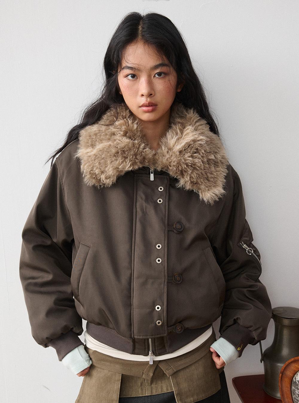 Deep Brown Faux Jacket