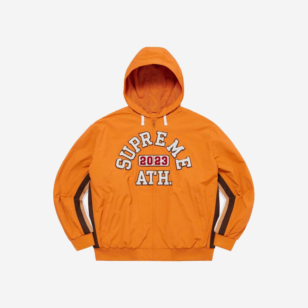 Supreme Applique Hooded Track Jacket Orange - 23SS