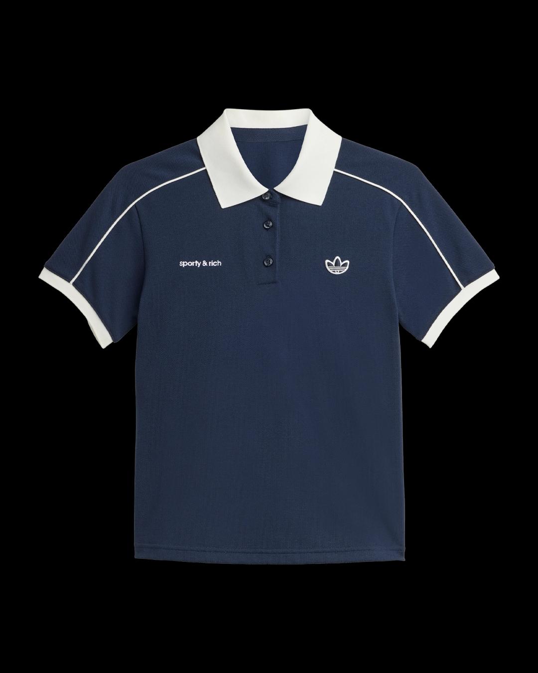 SPORTY & RICH X ADIDAS POLO TSHIRT