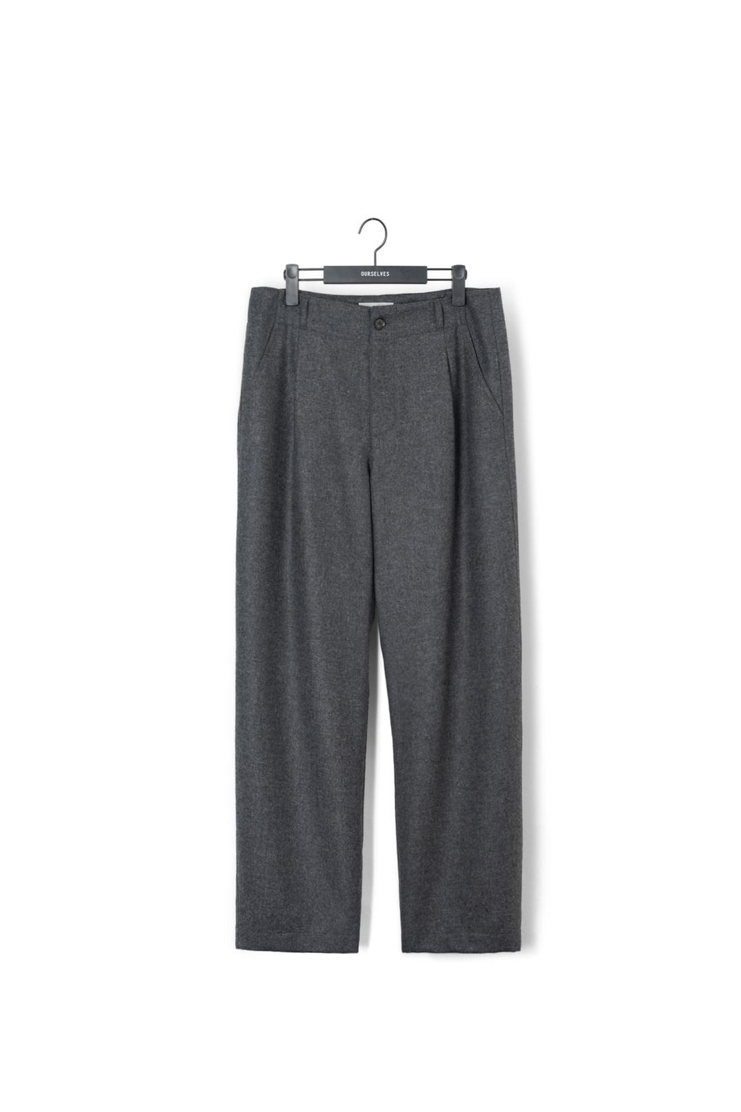 [24FW] Fine Wool Slumber Pants - Charcoal