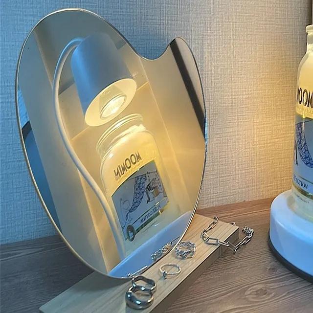 오브제 조약돌 구름 예쁜 거울 인테리어소품 책상꾸미기 사무실꾸미기 방꾸미기