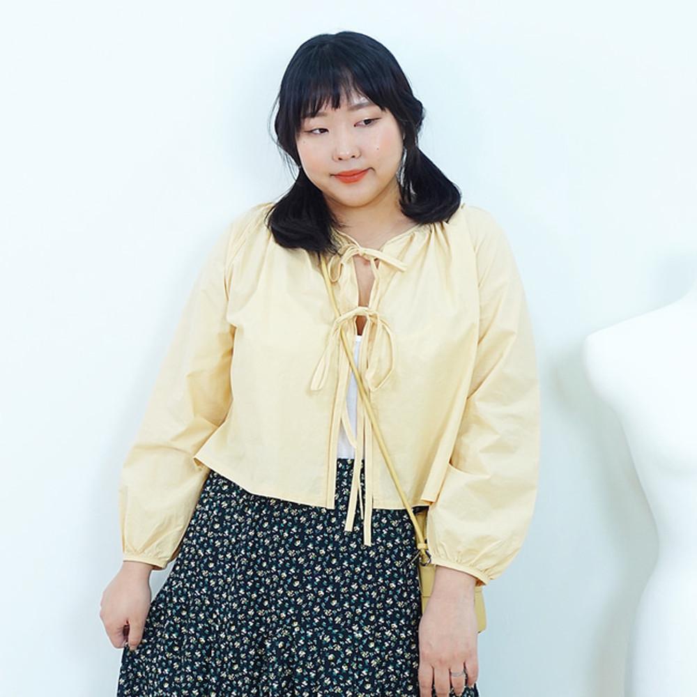 해리 투웨이 리본 가디건 [빅사이즈 55~88반]