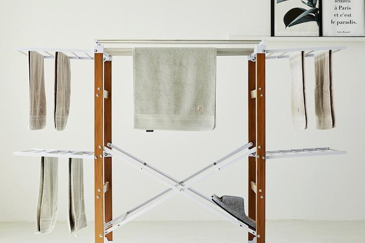 [오늘의딜]북유럽 우드 접이식빨래건조대 홀직