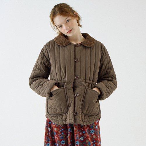 치키타(CHIQUITA)  퀼팅 스트링 점퍼 브라운 224102SBR - 사이즈 & 후기 | 무신사