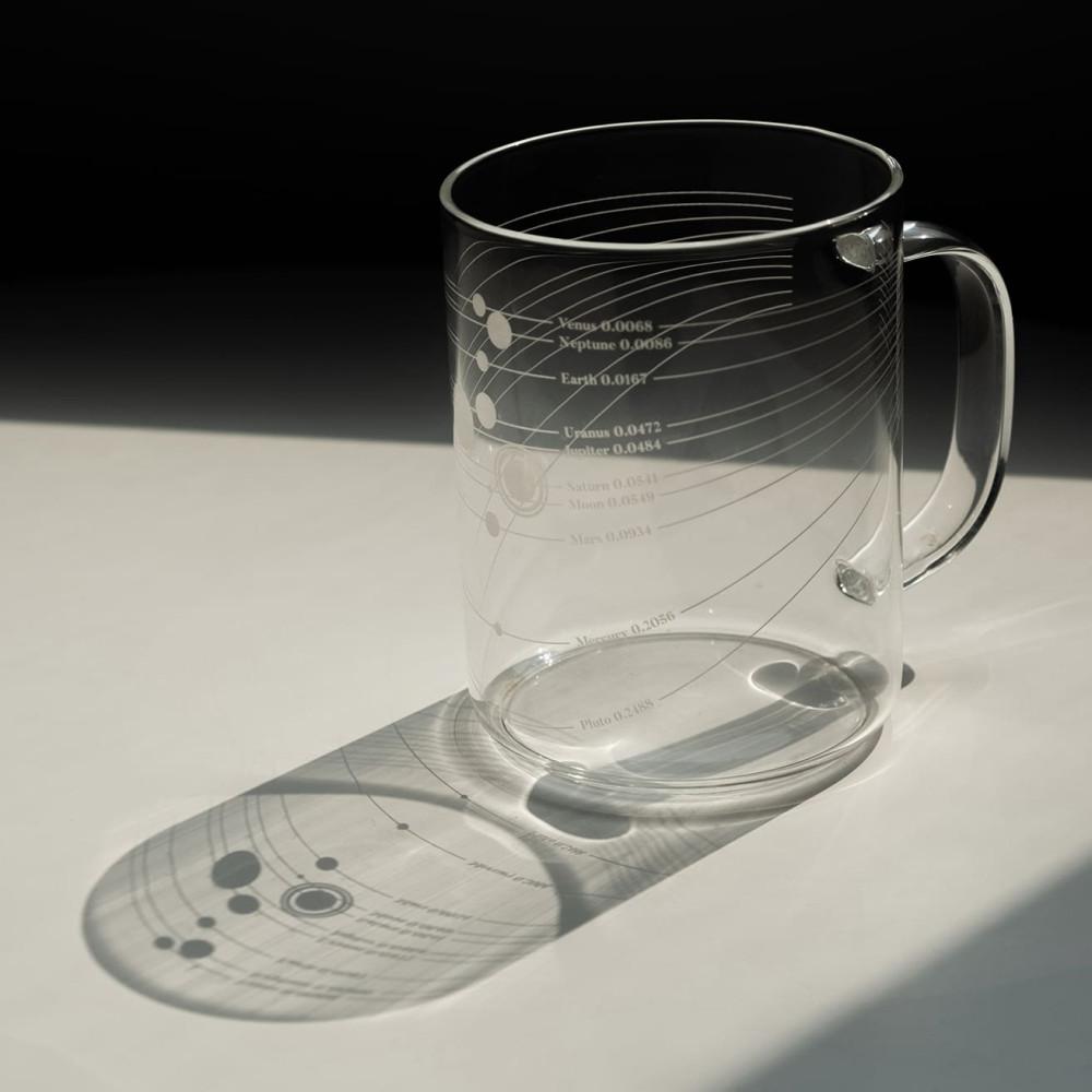 궤도 유리잔 (White) / Orbit Cup 태양계 행성 우주 컵