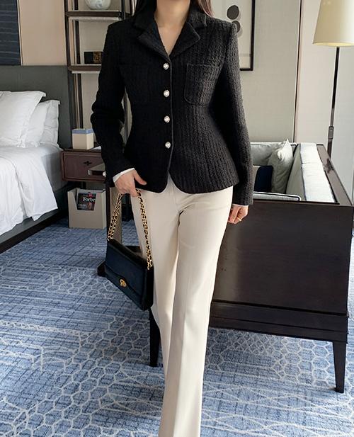 [the J.Soo] 르누보 트위드 자켓