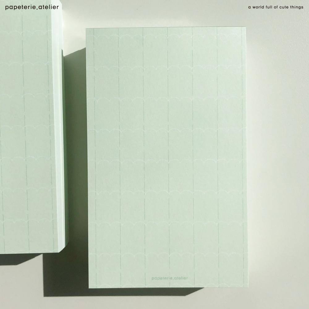 pomFree(pF) memo pad 04 - mint 메모지 떡메모지 떡메