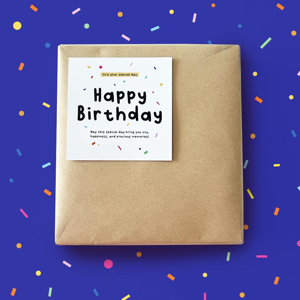 생일 메시지 카드(10장) - 해피벌스데이 선물 디저트 케이크 축하 꽃집 생신