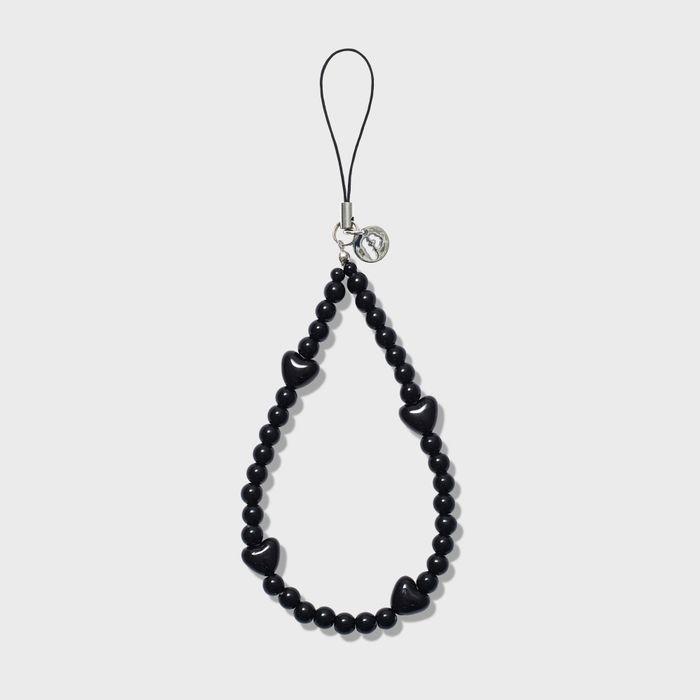 MINI BLACK HEART 폰 스트랩 키링