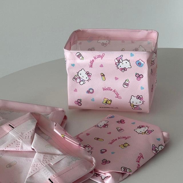 키티 접이식 수납함