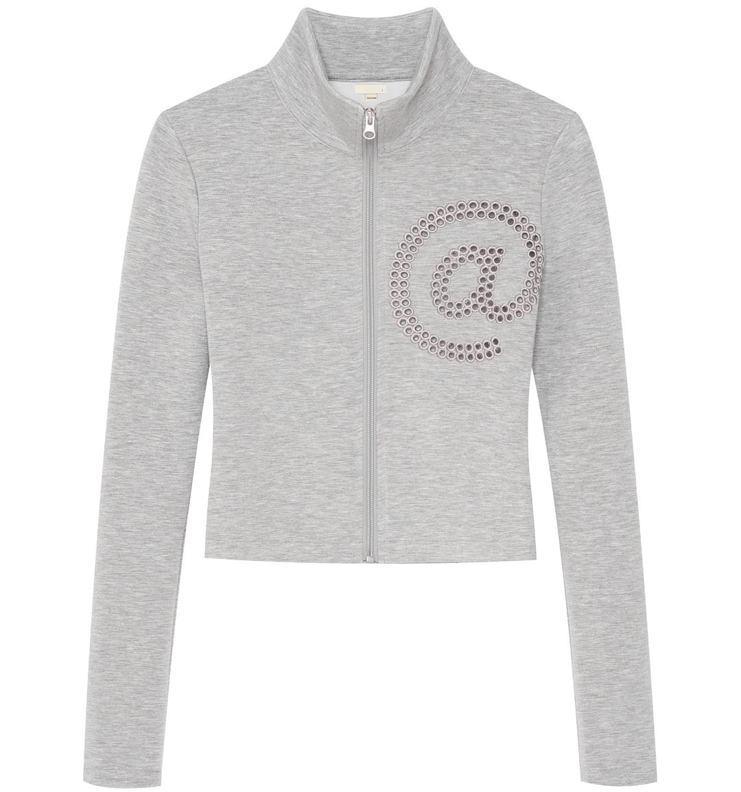 At zip jacket (Grey)