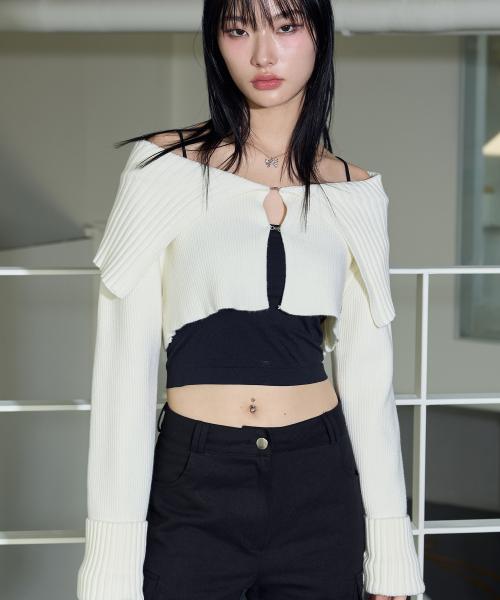 세일러 크롭 가디건 CM