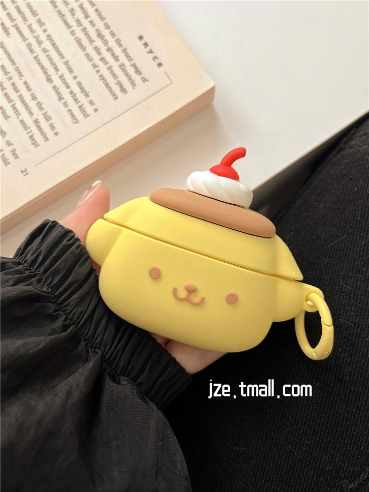 폼폼푸린 케이크 에어팟 케이스 에어팟 2세대 케이스 (실리콘)