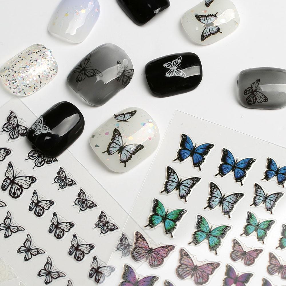 젤로젤로 머스트해브 셀프젤네일 나비 네일아트재료 스티커 JNS-12 앤틱버터플라이