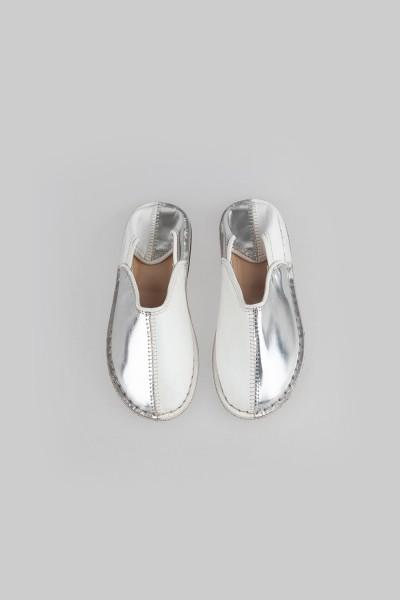 half half slipper - silver & white (예약)
