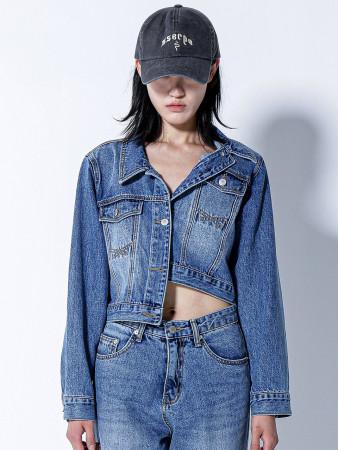 이런 상품 어때요? [쎄르페] 미드 워싱 데님 크롭자켓