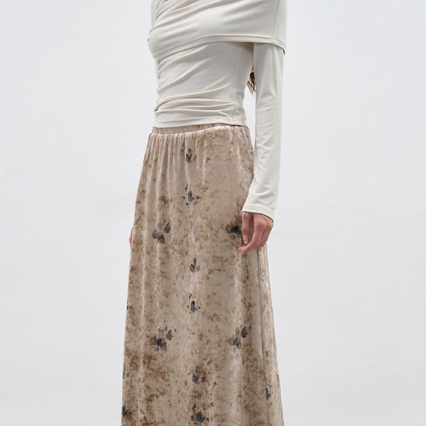 Misty Bloom Maxi Skirt