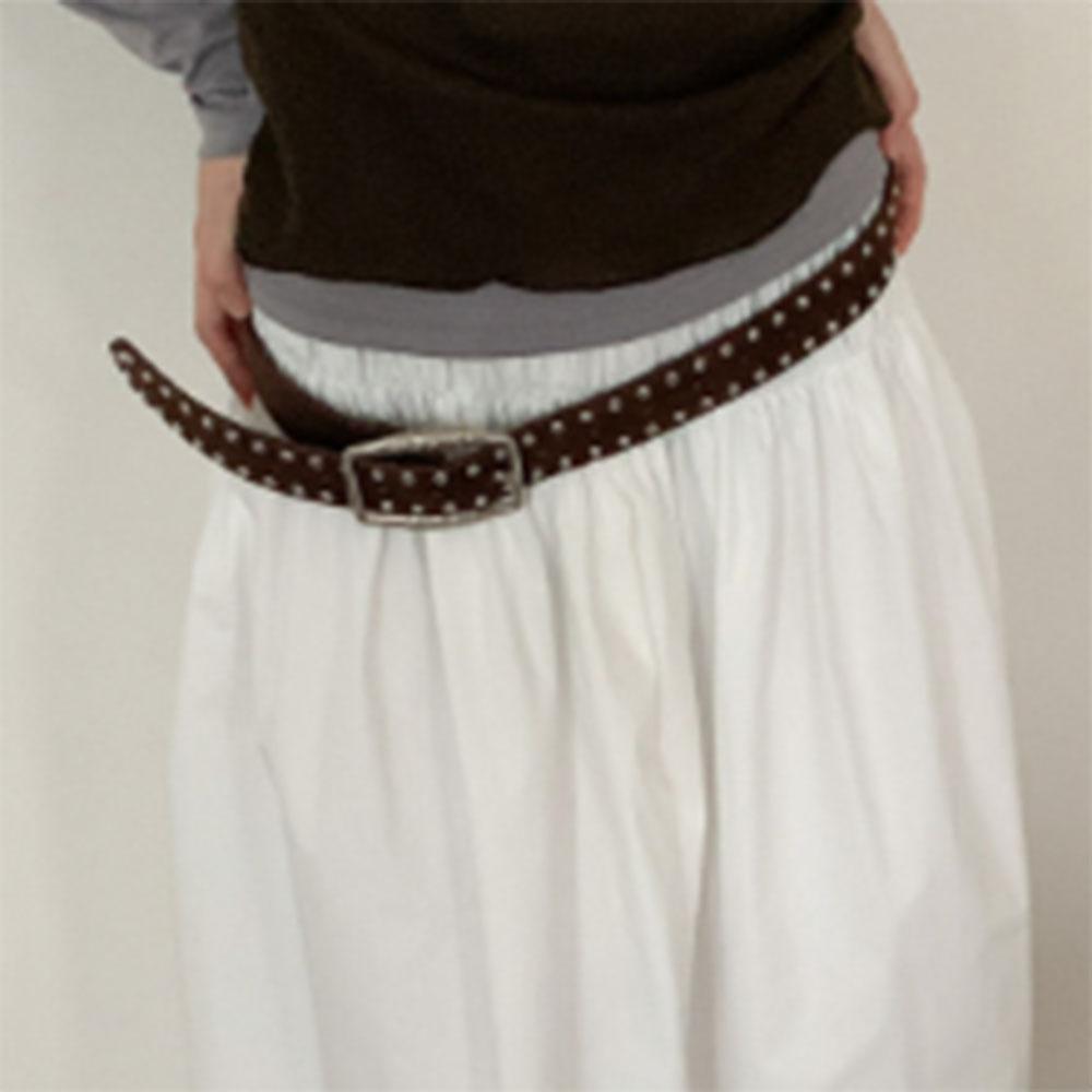 블루씨티  [보헤미안룩] 스틸 웨스턴 스웨이드 볼드 벨트 3color