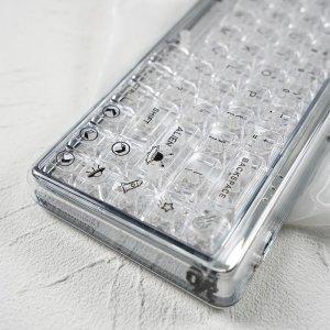 LED 크리스탈 키보드 키캡 키보드 앨리스배열 투명 기계식 아이스 얼음 감성 - 인터파크 쇼핑