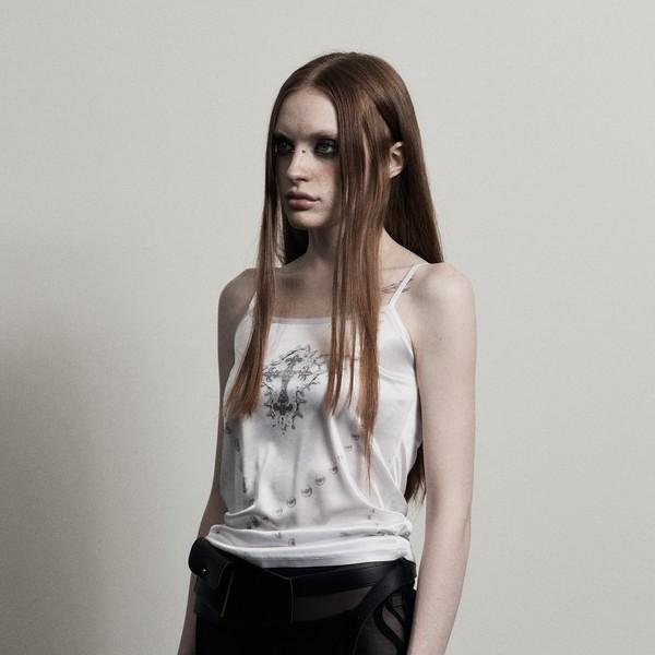 CROSS SLEEVELESS_WHITE