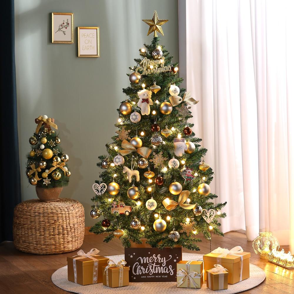 1.5M 크리스마스 트리 풀세트-웜골드