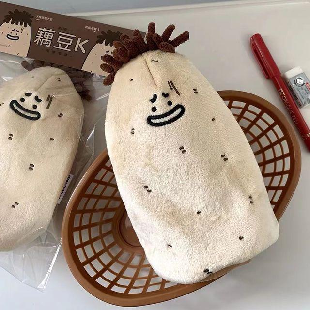 특이한 연근 땅콩 대용량 필통 파우치 유니크 생일선물 화장품 보관 문구 펜슬케이스 학용품 새학기 신학기