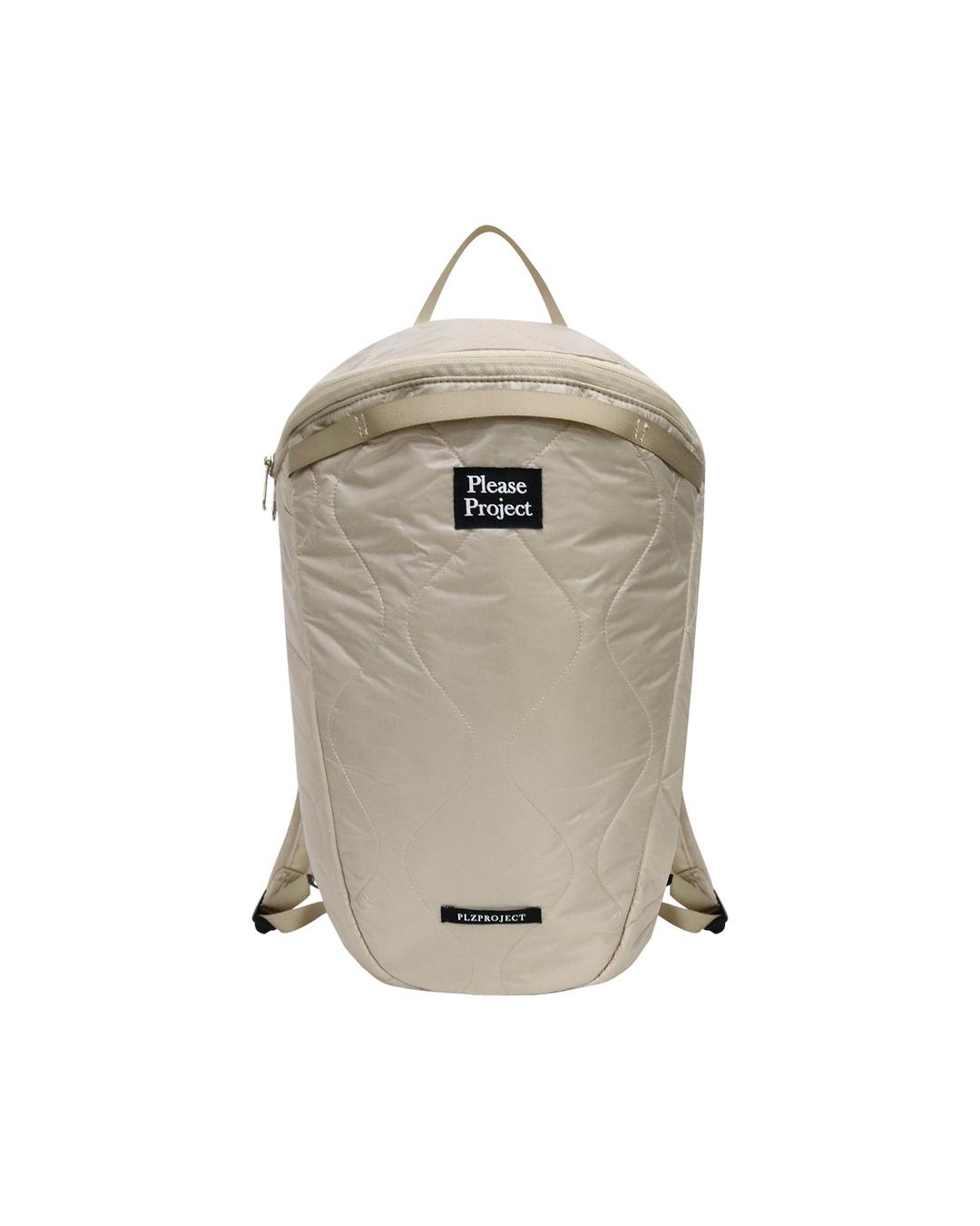 [PLZPROJECT]LIGHT QUILTING BACKPACK 15L, BEIGE