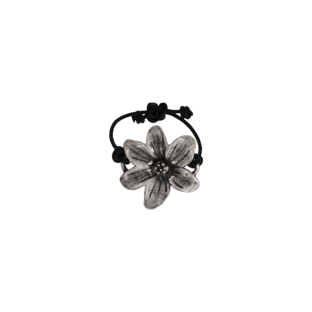 petal string ring-black