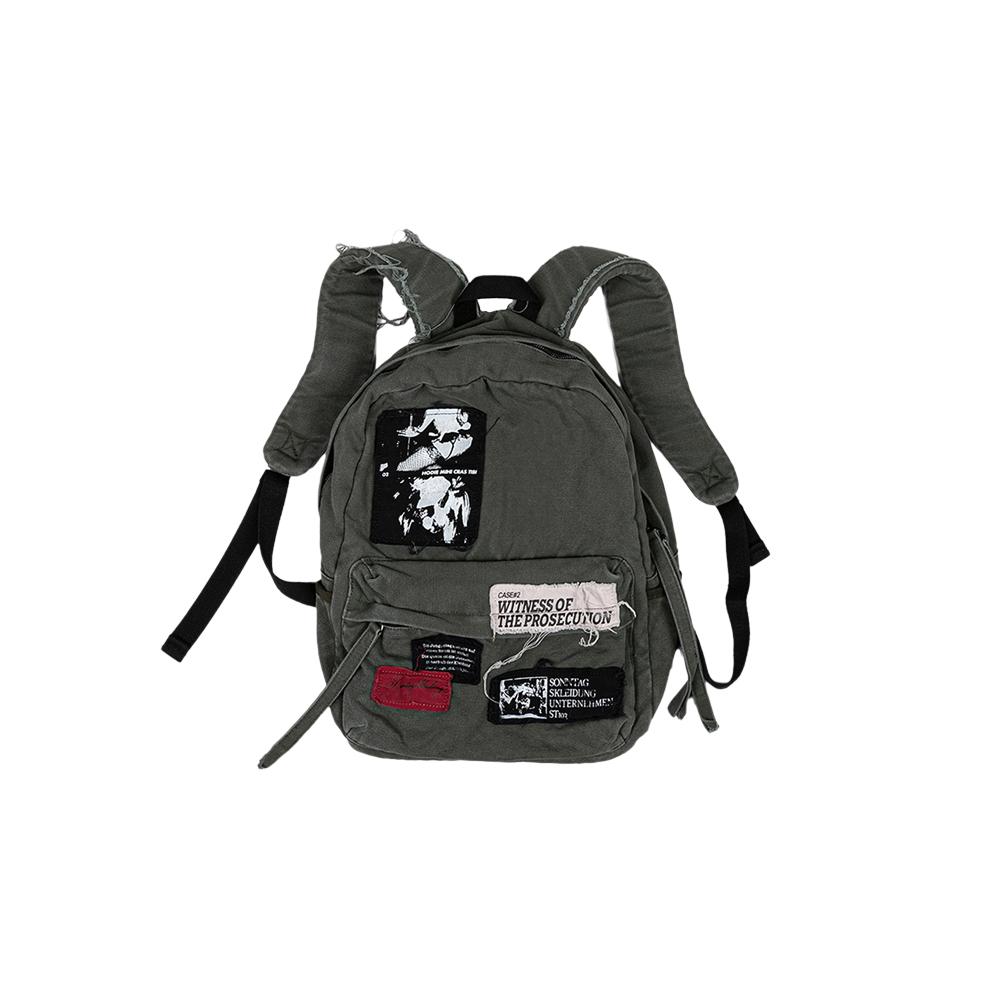 [SUNDAYOFFCLUB : 선데이오프클럽] VTG Patches Backpack - Washed Khaki