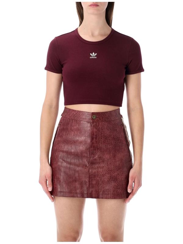 아디다스 버건디 반팔 티셔츠