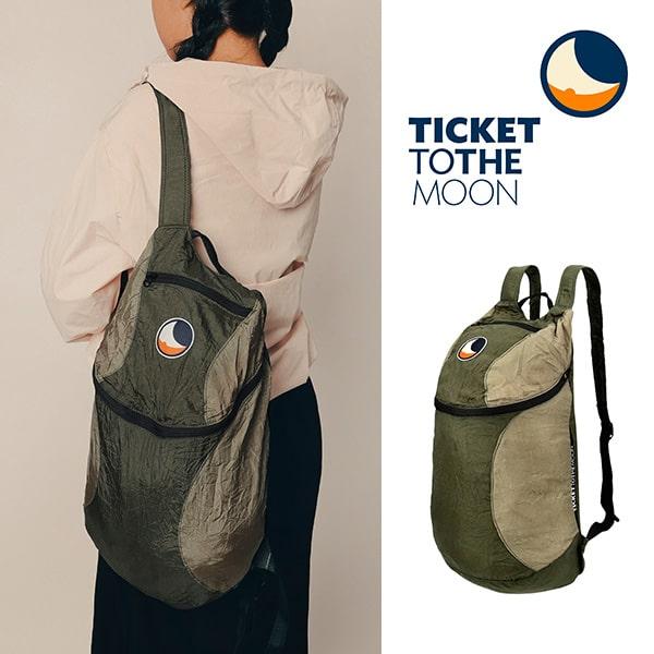 [공식수입정품] 티켓투더문 미니 백팩 15L 아미 그린 카키
