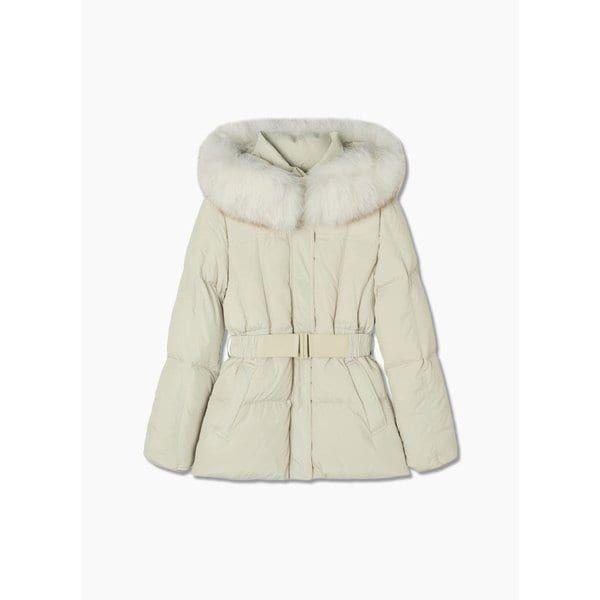 매장정품 SHESMISS 쉬즈미스 폭스퍼 벨티드 덕다운 점퍼 (SSDJPP42090) 856712