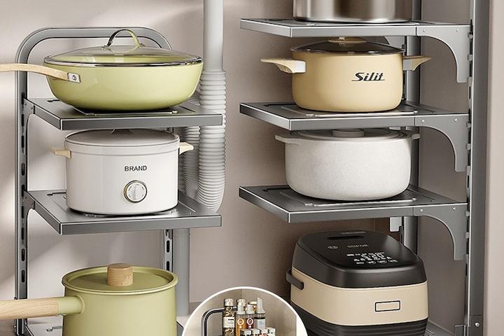 후라이팬 정리대 주방 선반 냄비 거치대