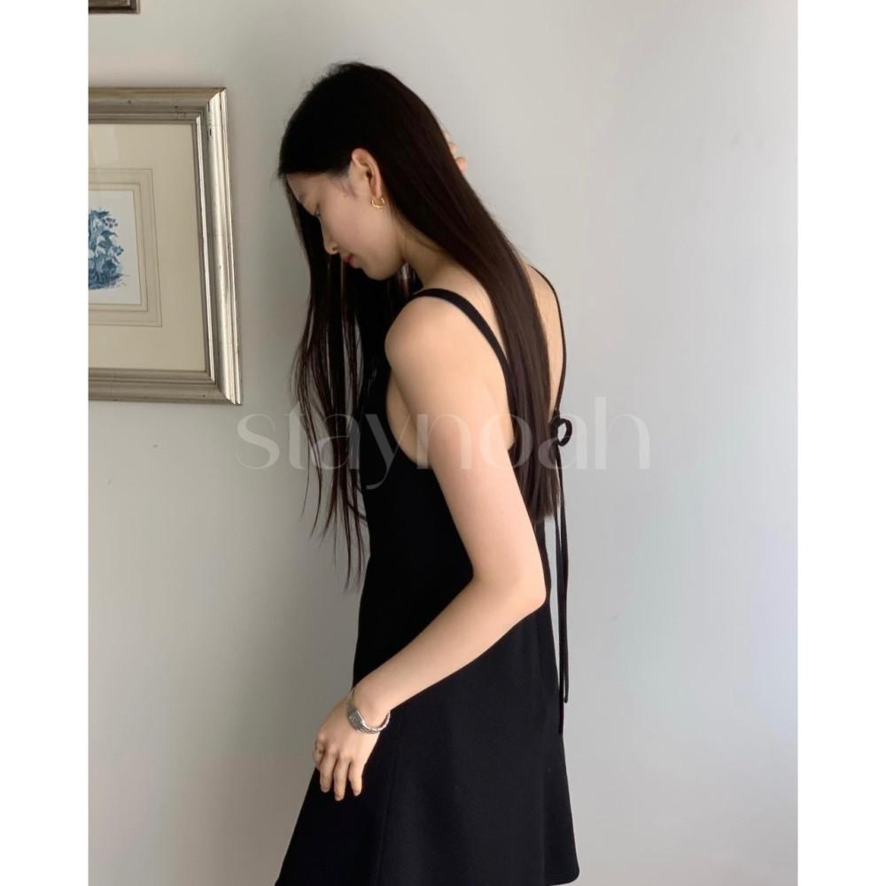 jinsim 진심 위트 원피스 U넥 백리스 미니 트위드 ops (2c)