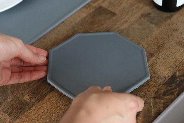 국내생산 테테 실리콘 폴리곤 냄비받침대